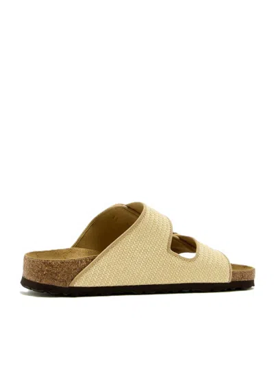 Birkenstock Arizona Big Buckle Natural – Woven Textile Sandal In Neutral