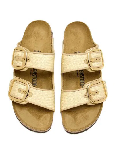 Birkenstock Arizona Big Buckle Natural – Woven Textile Sandal In Neutral