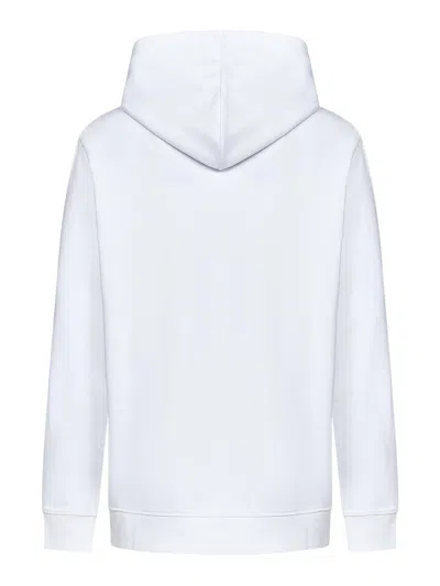 Balmain Signature Hoodie Adjustable Drawstring In White
