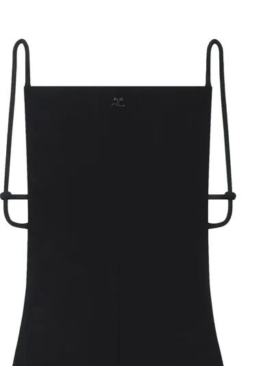 Courrèges Infinity Open-back Jumpsuit In Black