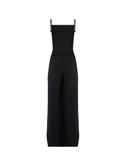 Courrèges Infinity Open-back Jumpsuit In Black