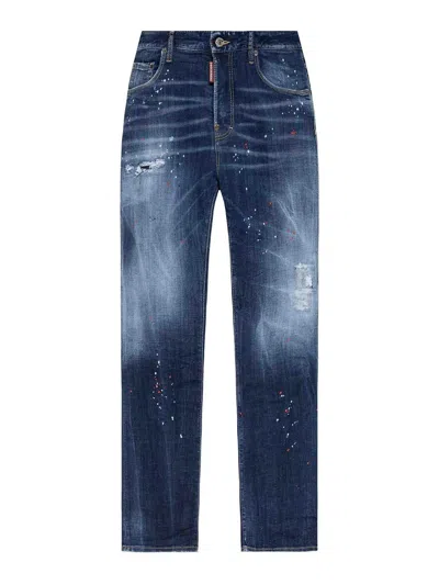 Dsquared2 Blue 642 Cotton Jeans In Blue