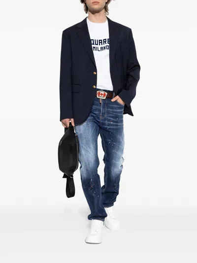 Dsquared2 Blue 642 Cotton Jeans In Blue