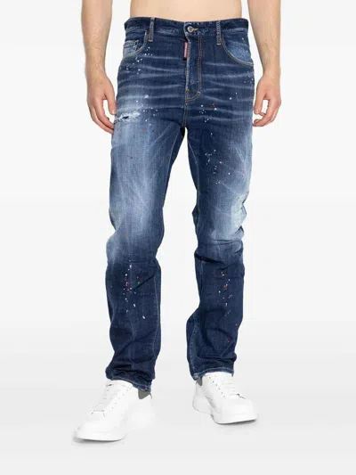 Dsquared2 Blue 642 Cotton Jeans In Blue