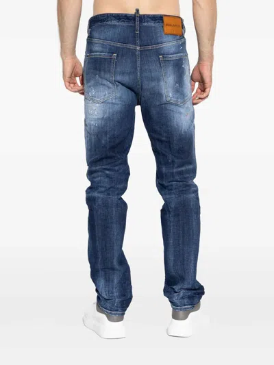 Dsquared2 Blue 642 Cotton Jeans In Blue