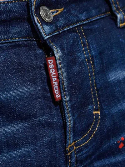 Dsquared2 Dsquared Stretch Denim Boston Jeans In Blue