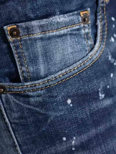 Dsquared2 Blue 642 Cotton Jeans In Blue