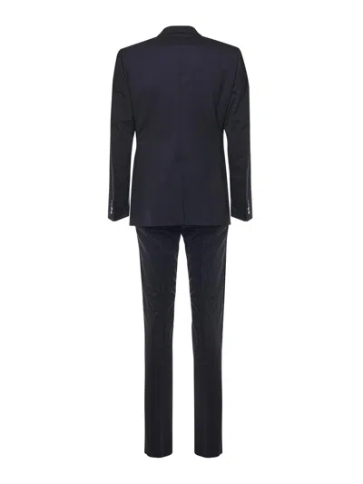 Dolce & Gabbana Double-button Single-breasted Suit In Black