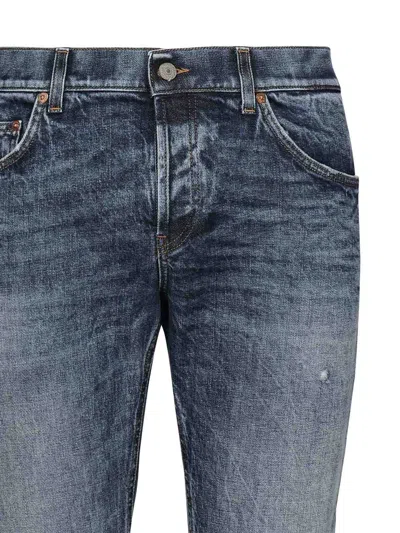 Dondup Relaxed Fit Jeans In Blue