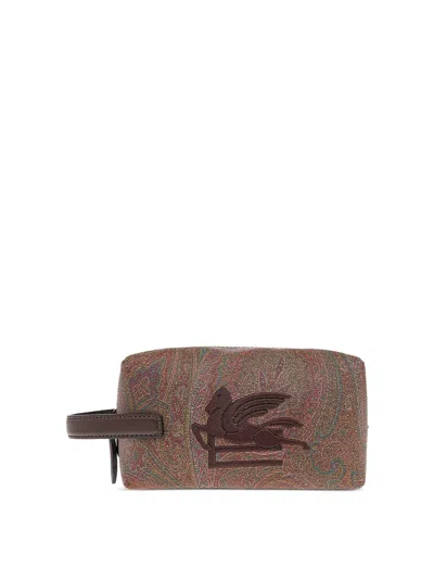Etro Pouch S Arnica In Brown