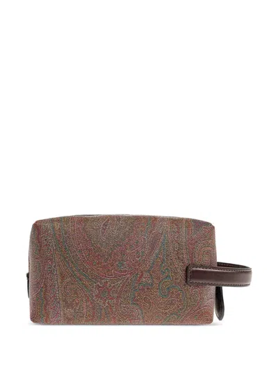 Etro Pouch S Arnica In Brown