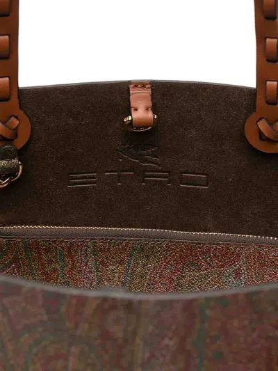 Etro Tote Bag In Brown
