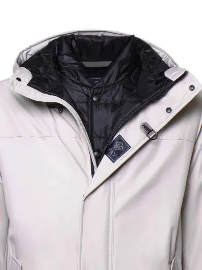 Fay Stretch Nylon Jacket In Blue