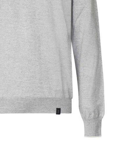 Fay Sweater With Profile Patches On The Elbows In Gray