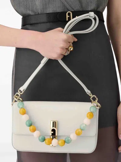 Furla Iride S Crossbody In White