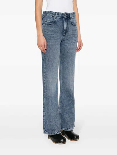 Isabel Marant Belvira High-rise Bootcut Denim Jeans In Blue