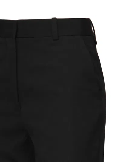 Jacquemus Virgin Wool Straight Trousers In Black