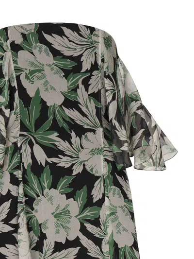 Loewe Abito In Seta Stampata Donna In Multi