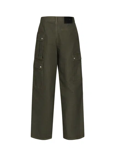 Loewe Cargo Trousers Utility Multiple Pockets In Green
