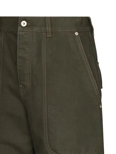 Loewe Cargo Trousers Utility Multiple Pockets In Green