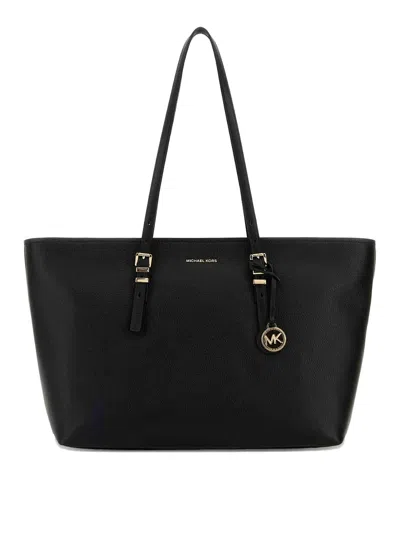 Michael Kors "quinn" Tote Bag Double Handles In Black