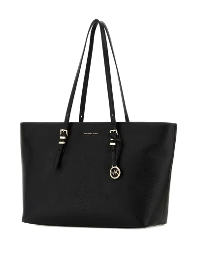 Michael Kors "quinn" Tote Bag Double Handles In Black