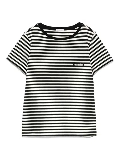 Moncler Cotton Crew-neck T-shirt In Black