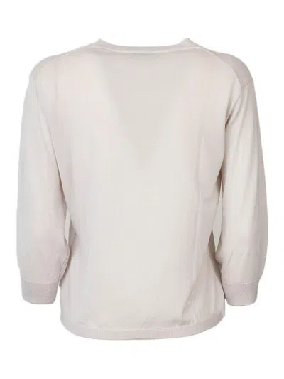 Max Mara Virgin Wool Sweater In Neutral
