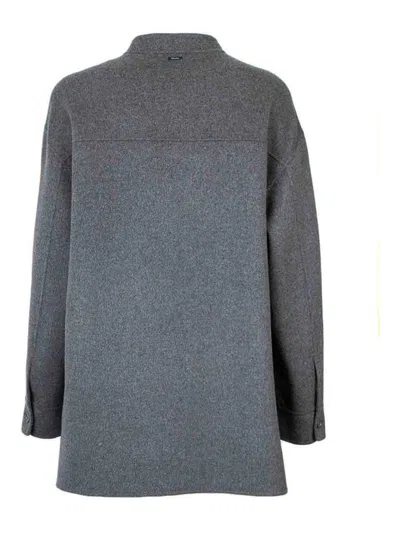 Max Mara Virgin Wool Jacket In Gray