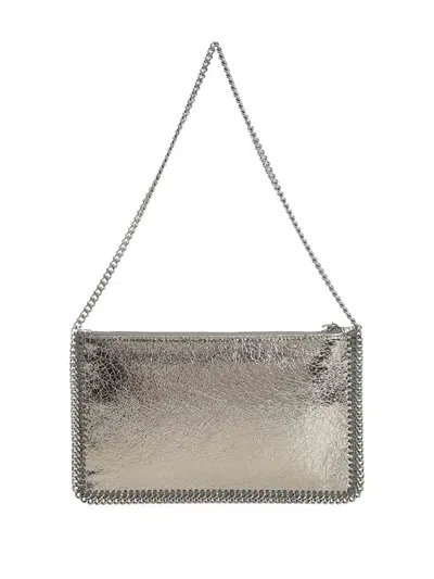 Stella Mccartney Clutch Falabella In Gray