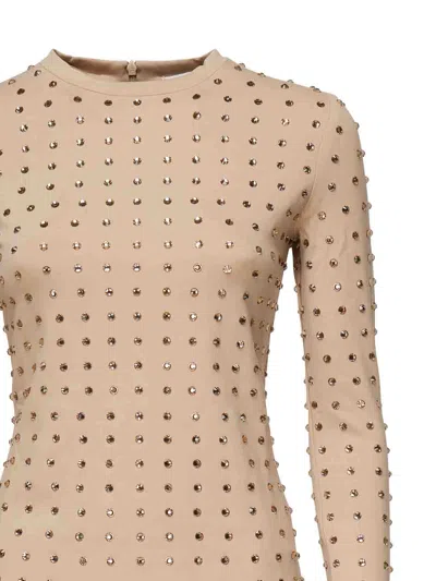 Sportmax Woman Top Sand Size L Polyamide In Neutral