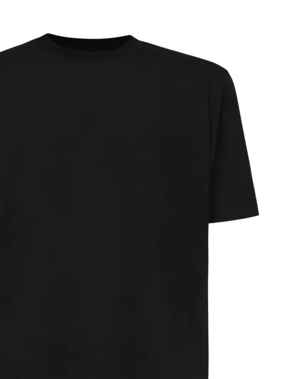 Zegna Silk Cotton Short Sleeve Crew Neck T-shirt In Black