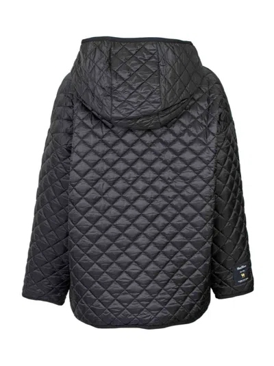 Max Mara The Cube 'leo' Black Quilted Short Down Jacket In Black