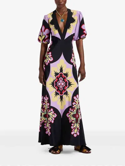 La Doublej La Double J Floral Patterned Dress In Multi