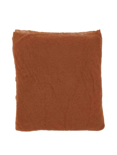 Botto Giuseppe Fine Knit Cashmere Scarf In Blue