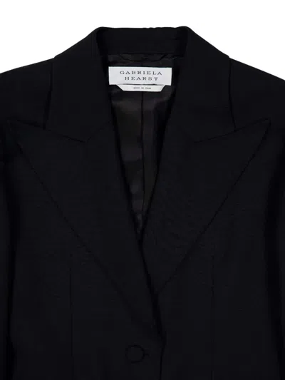 Gabriela Hearst Single-button Wool Blazer In Black