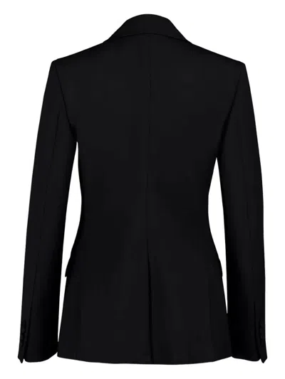 Gabriela Hearst Single-button Wool Blazer In Black