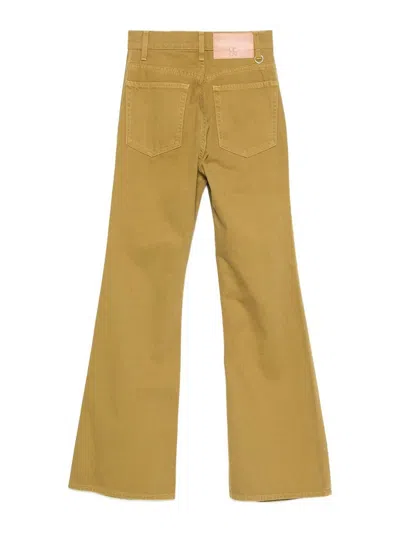 Ulla Johnson The Lou Button Up Jean In Green