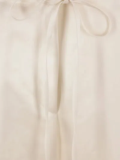 Rohe High-waisted Wide-leg Casual Pants In White