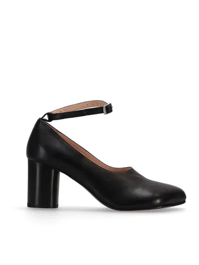 Niccolò Pasqualetti Obliqua 70 Leather Pumps In Black