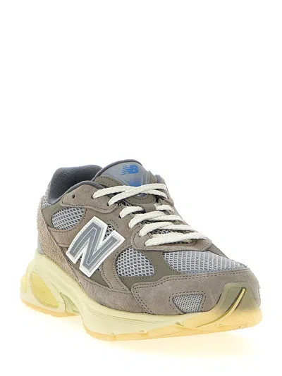 New Balance 2010 Gray Days Rubber And Suede-trimmed Mesh Sneakers In Gray