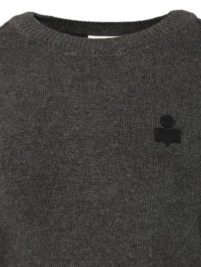 Isabel Marant Étoile Isabel Marant Etoile Charcoal Cotton Blend Abelle Sweater In Gray