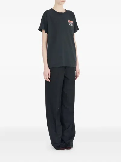 Maison Margiela Bingo-print Cotton T-shirt Clothing In Black
