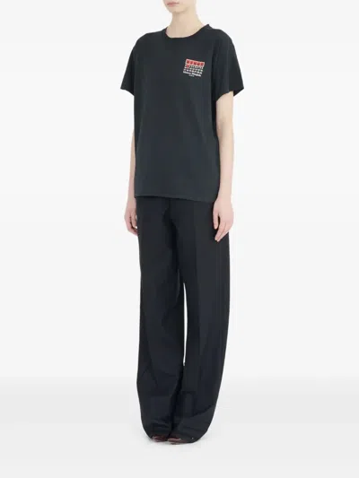Maison Margiela Bingo-print Cotton T-shirt Clothing In Black