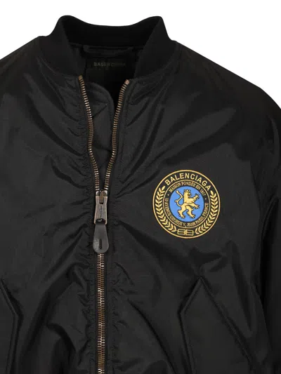 Balenciaga Men Bomber Jacket With Logo