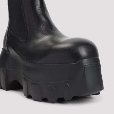 Rick Owens Black Hollywood Beatle Mega Tractor Chelsea Boots