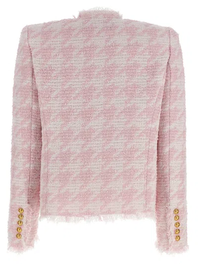 Balmain Bouclé Blazer In Multi
