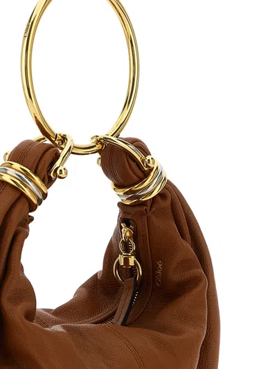 Chloé Bracelet Hobo Hand Bags Brown