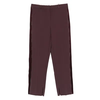 Elisabetta Franchi Brown Pants In Purple