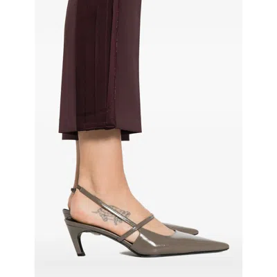 Elisabetta Franchi Brown Pants In Purple